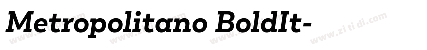 Metropolitano BoldIt字体转换